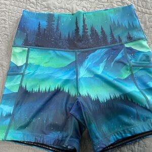 Constantly Varied Gear Forest Gradient Shorts - Teal & Aqua 4” inseam